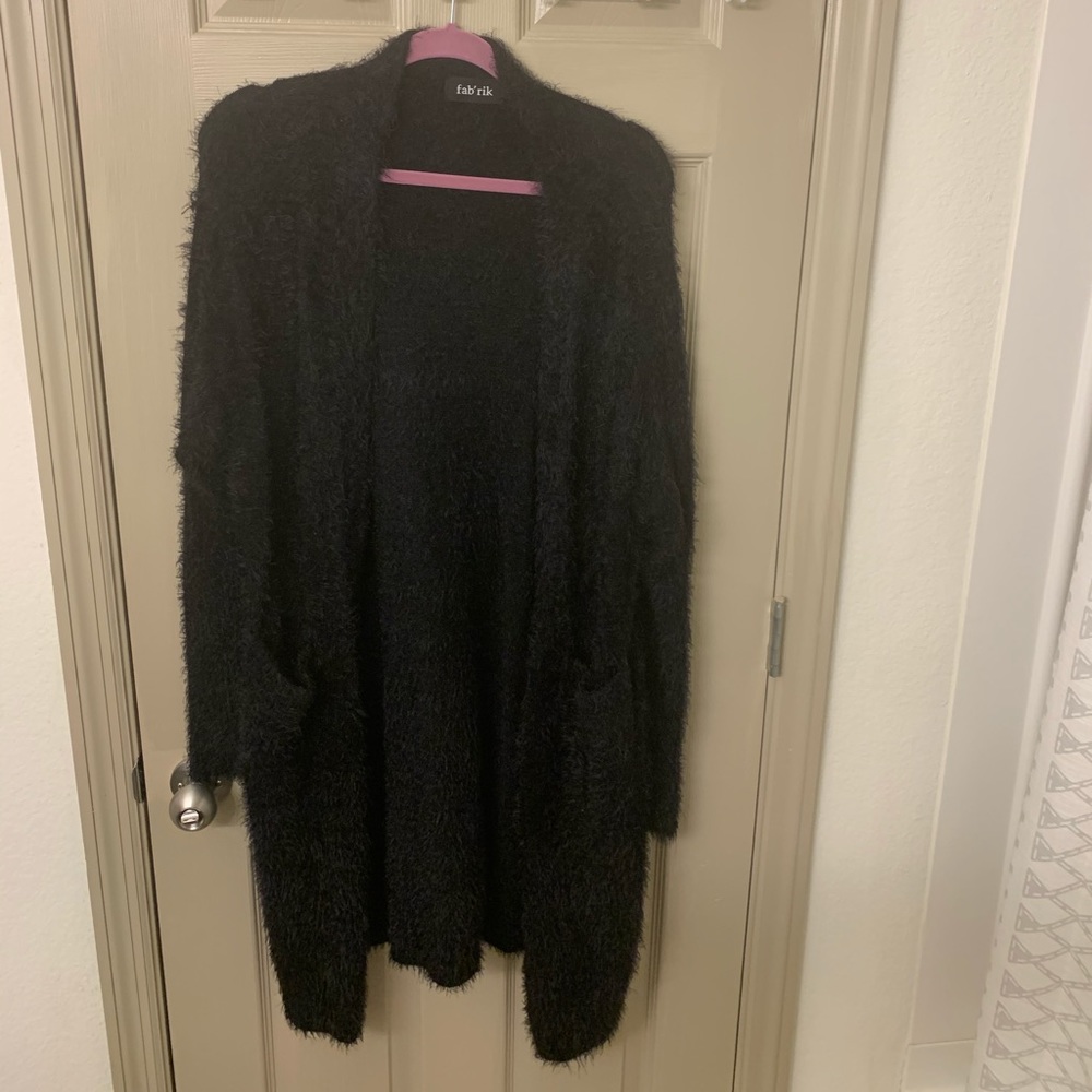 Fuzzy cardigan